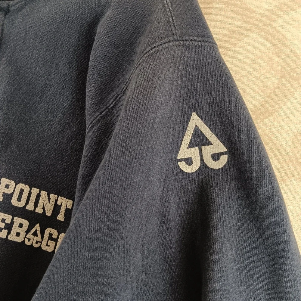 Champion Reverse Weave Point Sebago Snap Front Athletic Jacket‎ Sweatshirt XL